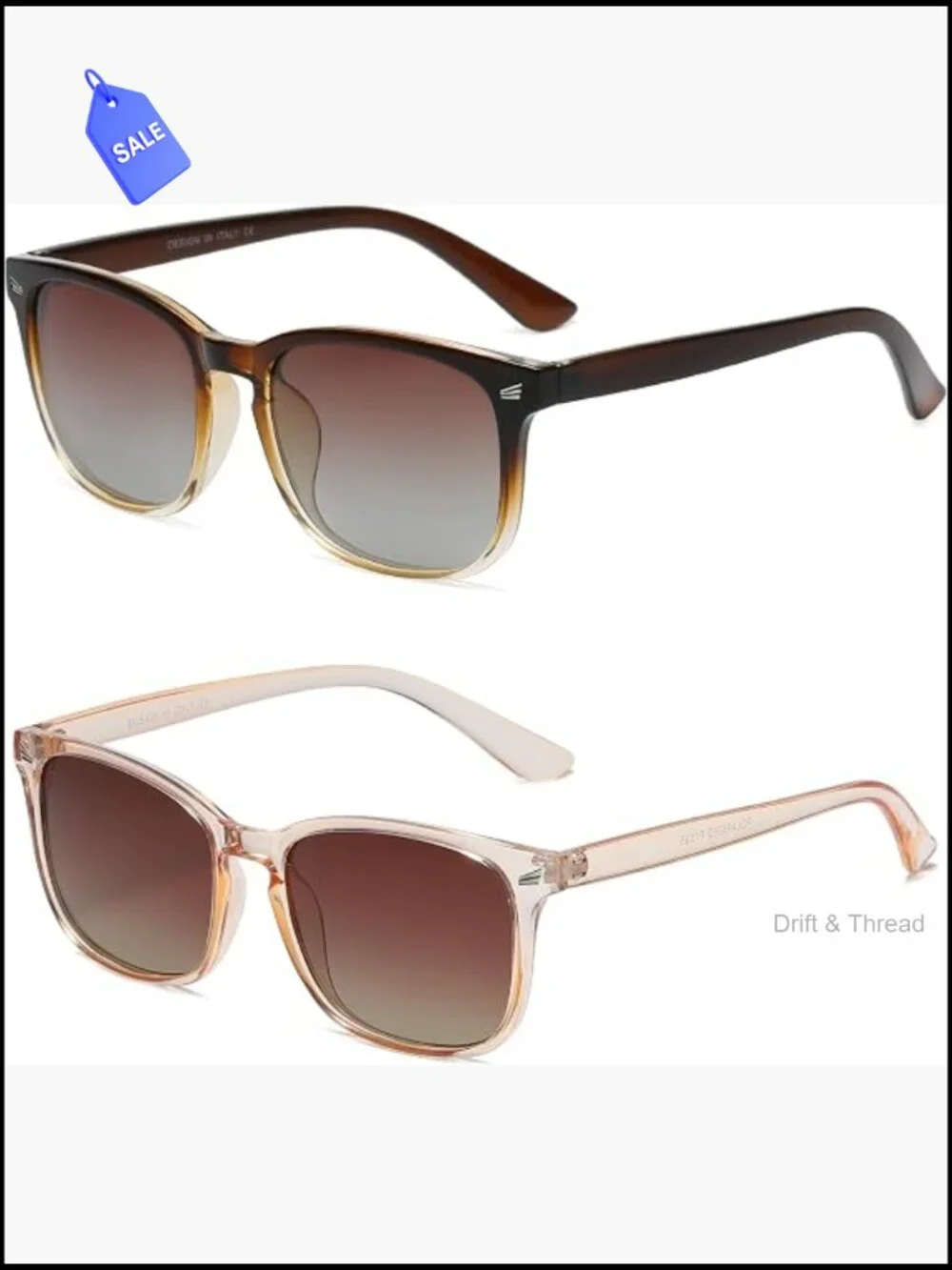 Polarized Sunglasses for Women Retro UV400 Protection Lightweight